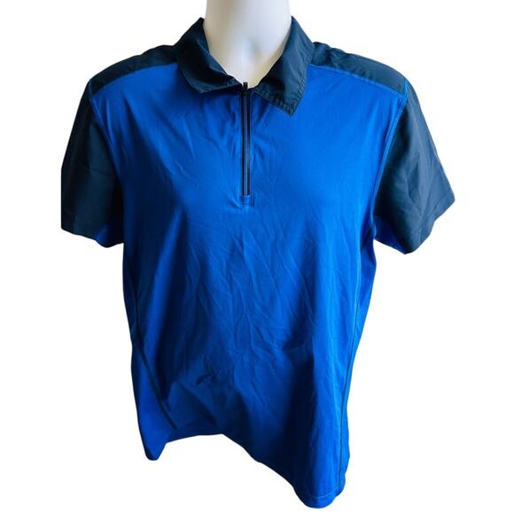 Mountain Hardwear Other - Mountain Hardwear Men's Blue Half Zip Short Sleeve Athletic Shirt Medium Top